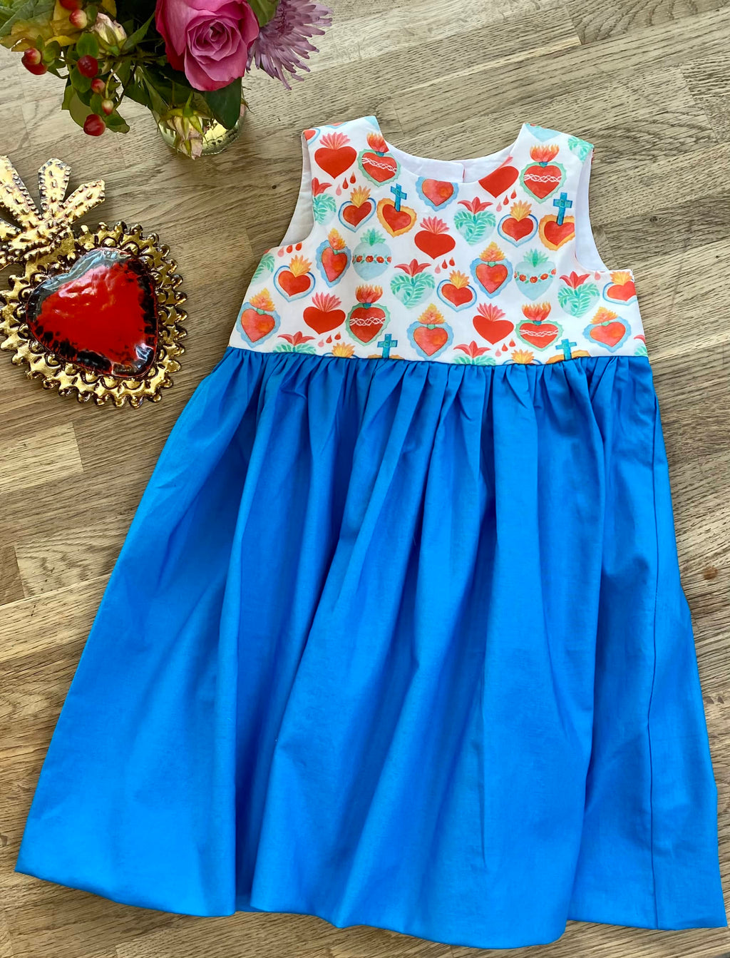 Blue Corazon Dress (NEW) Size 3t - Ready to Ship