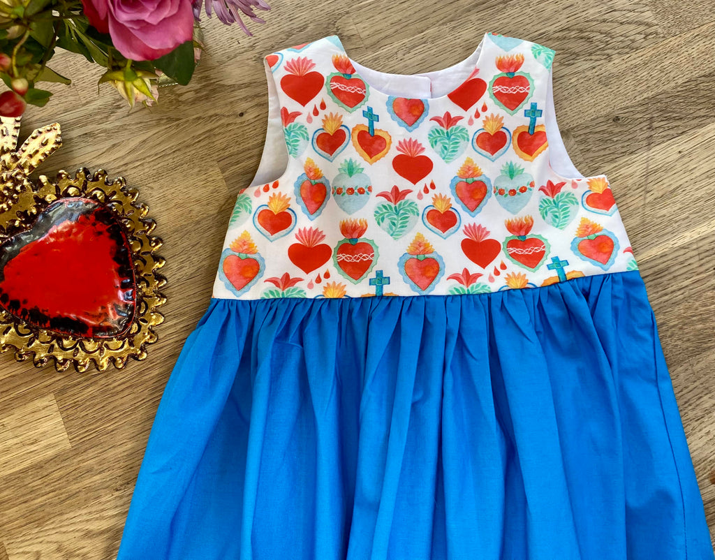 Blue Corazon Dress (NEW) Size 3t - Ready to Ship