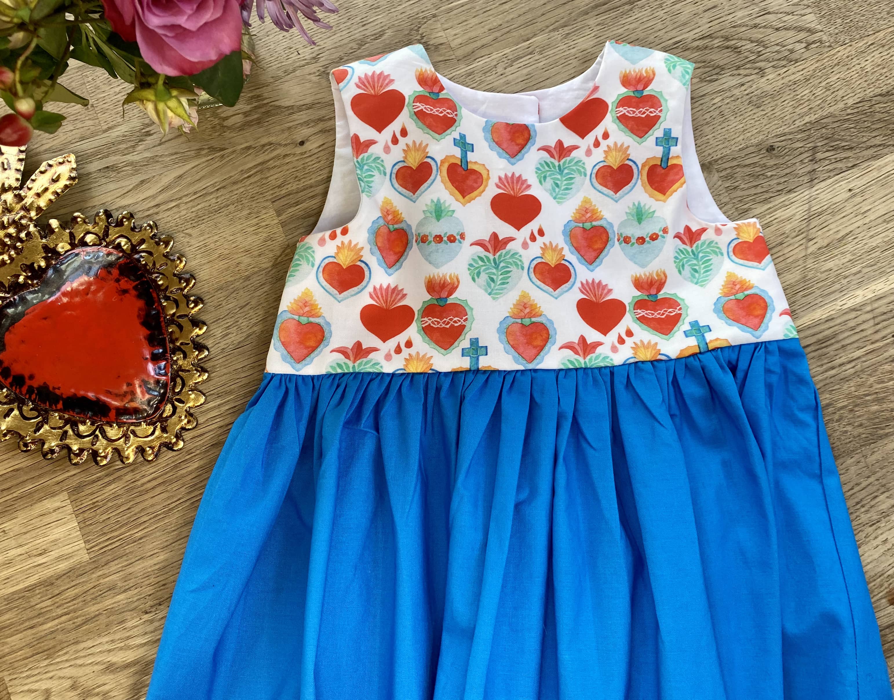 Blue Corazon Dress (NEW) Size 3t - Ready to Ship