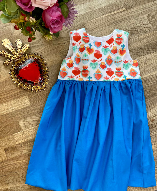 Blue Corazon Dress (NEW) Size 3t - Ready to Ship