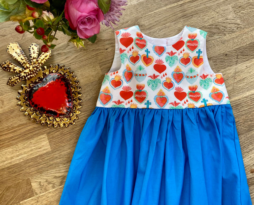 Blue Corazon Dress (NEW) Size 3t - Ready to Ship