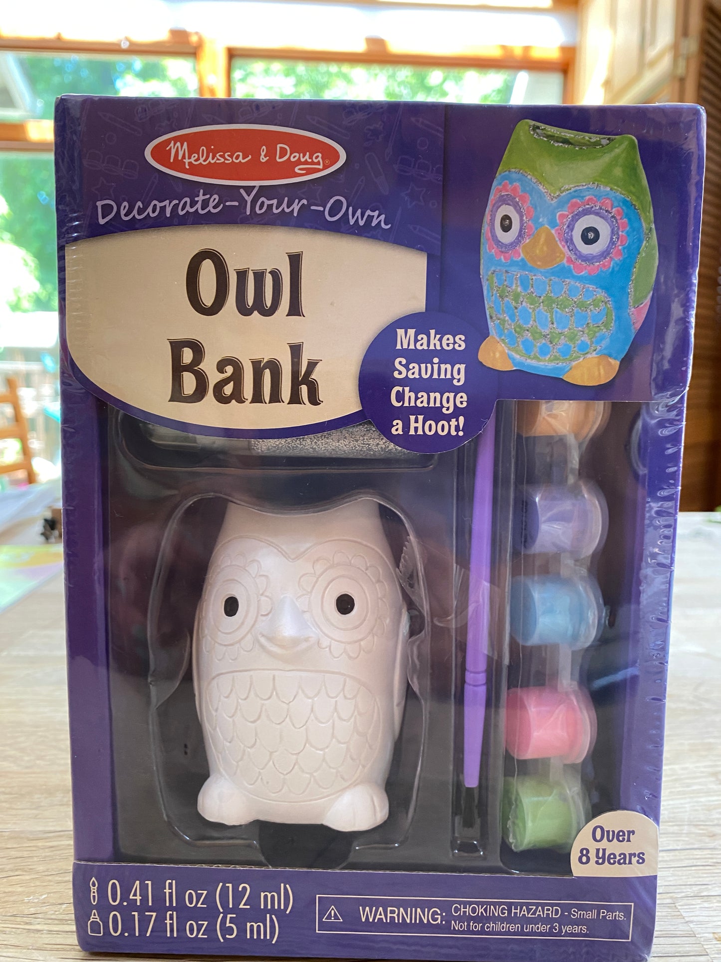 Melissa and Doug Owl - Decorate Your Own Owl Bank (NEW / UNOPENED)