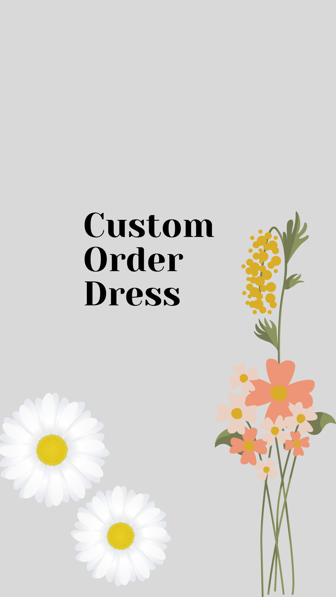 Custom Dress - Made to Order!