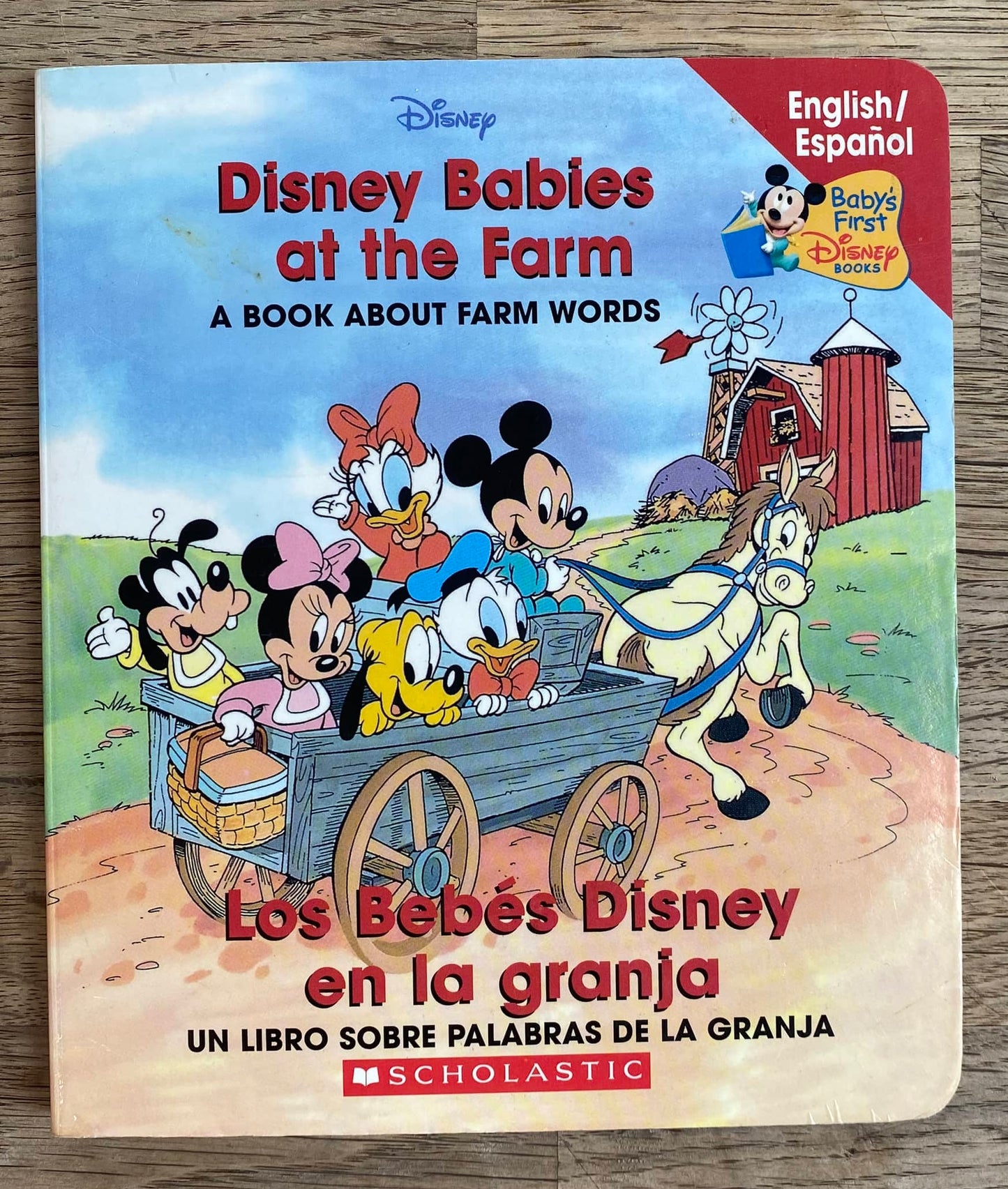 Disney Babies at the Farm - A Book About Farm Words - English / Spanish