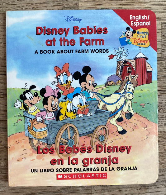 Disney Babies at the Farm - A Book About Farm Words - English / Spanish