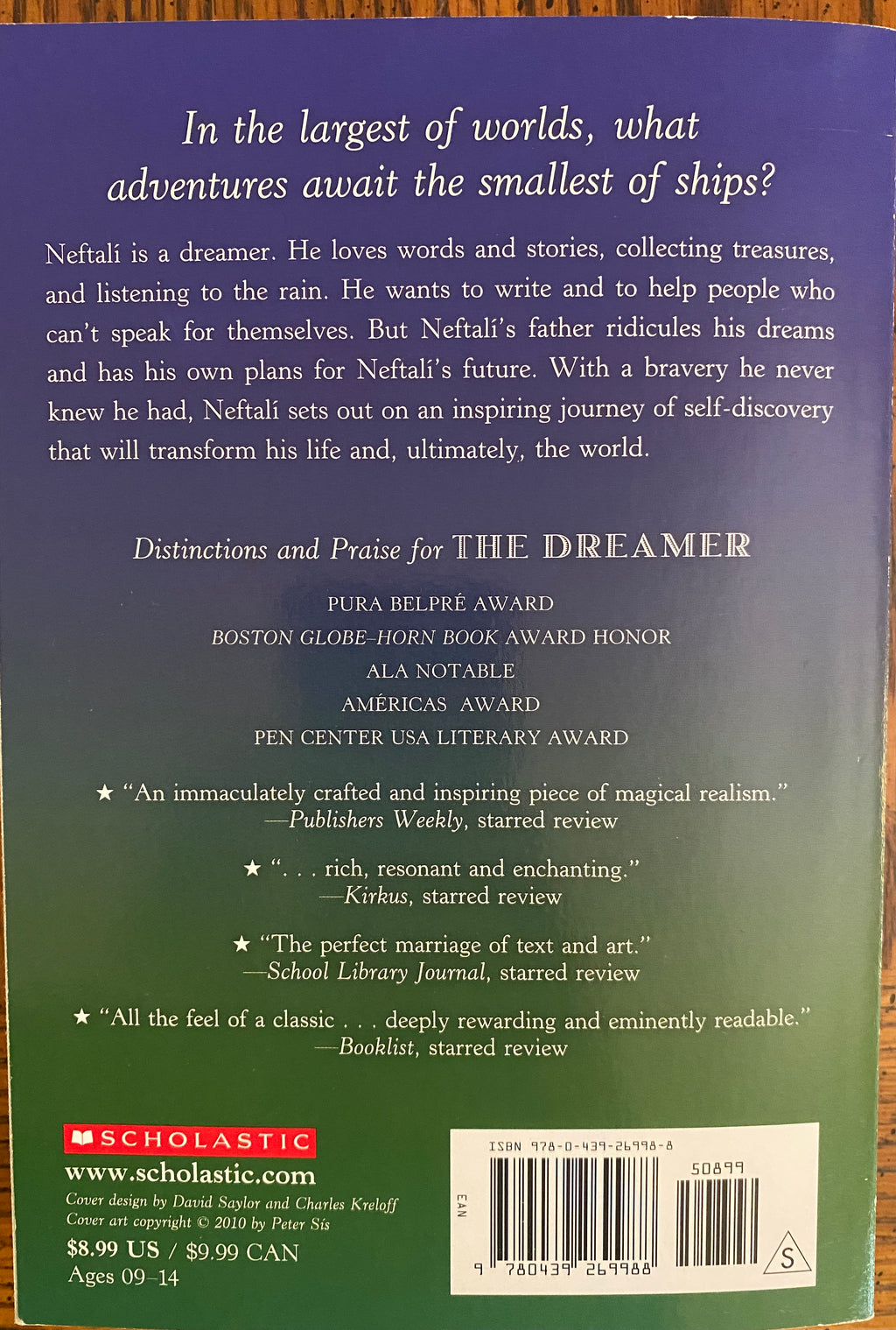 The Dreamer by Pam Munoz Ryan & Peter Sis