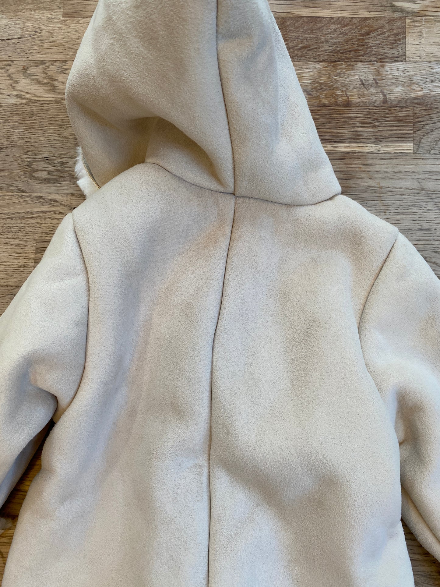 First Impressions - Infant Snowsuit - Suede with Faux Fur Lining (Pre-Loved) 3-6Mo