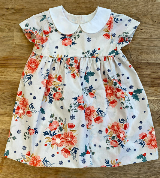 Frosted Roses Dress - 2t (NEW) Ready to Ship