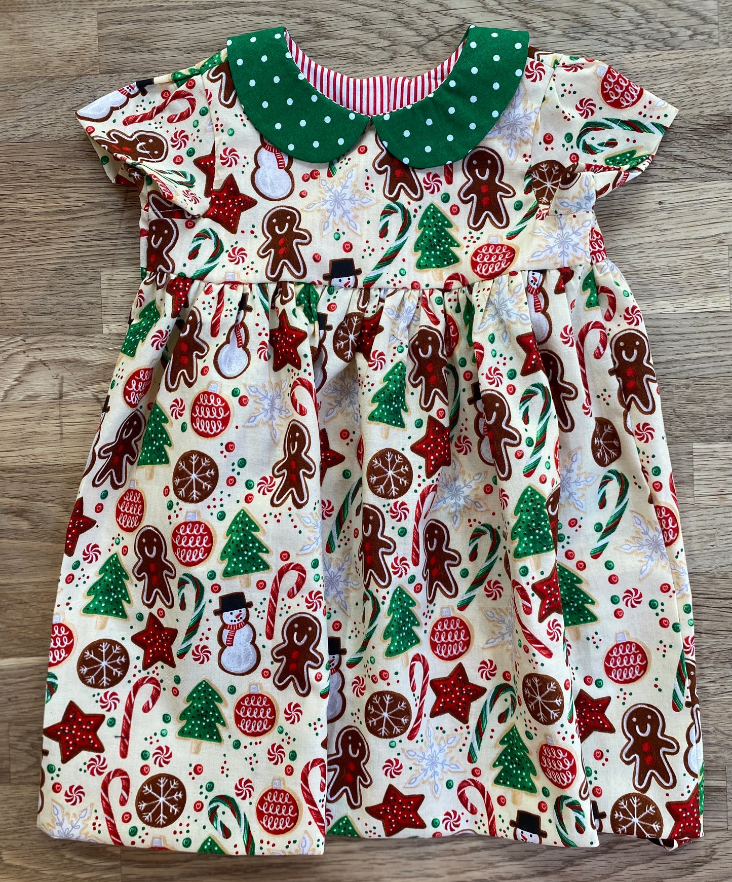 Gingerbread Cookies Dress - Size 18/24 months, 3t (NEW) - Ready to Ship