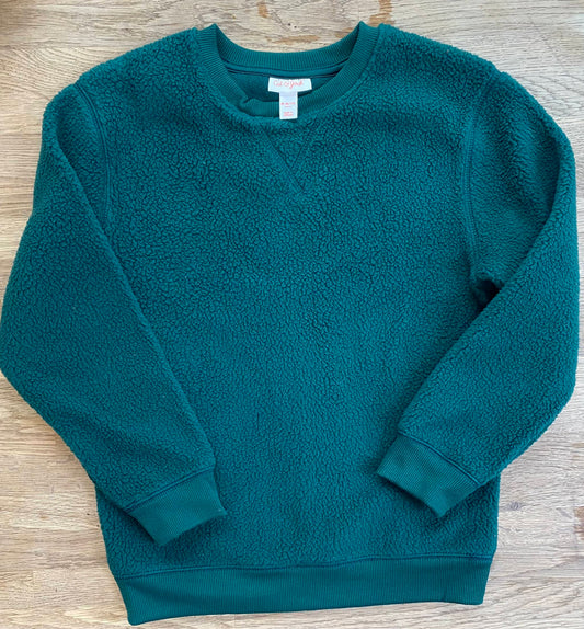 Green Fleece Sweater / Sweatshirt (Pre-Loved) Size M / 8-10 - Cat & Jack