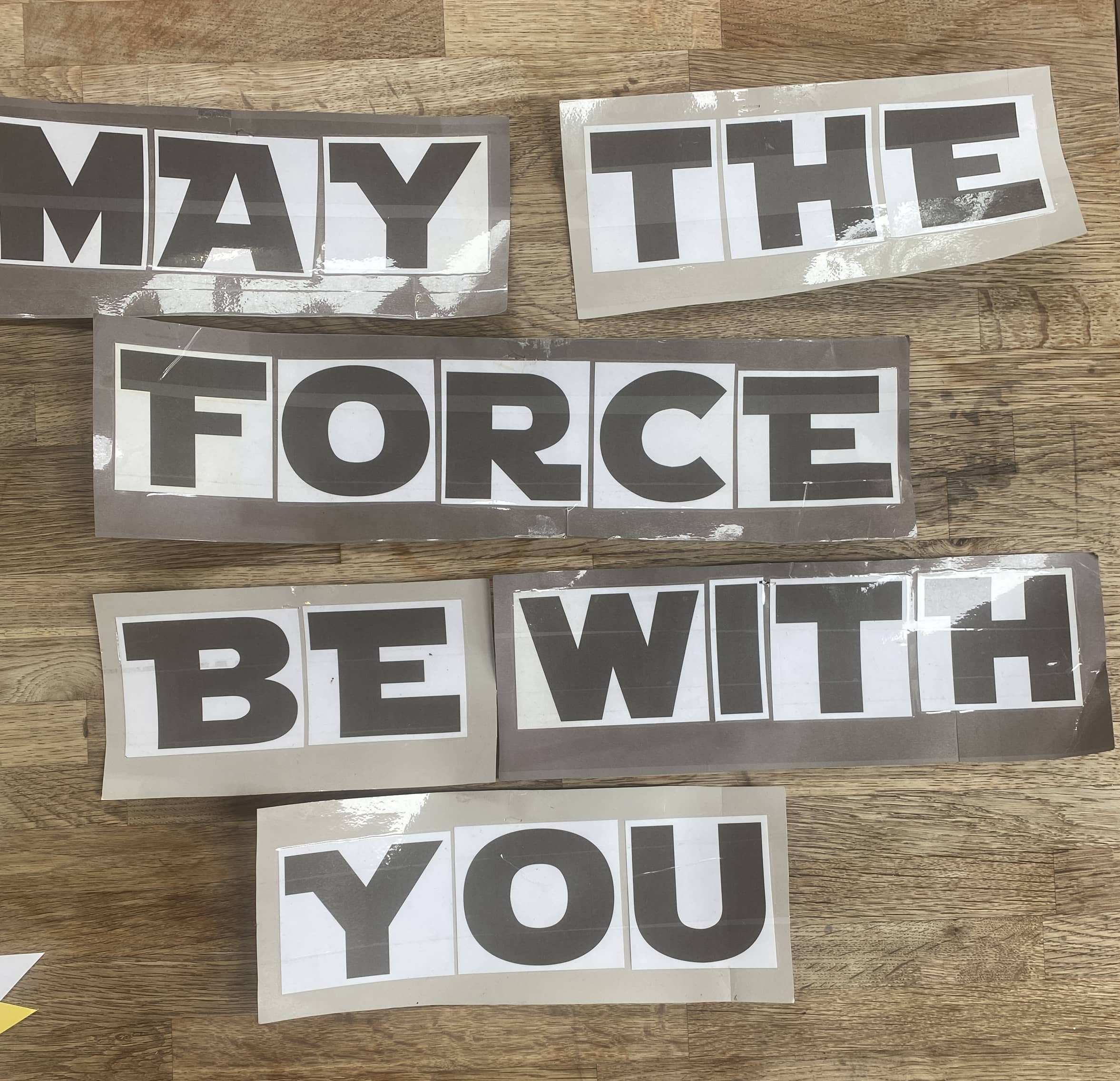 Star Wars Party Kit (Pre-Loved) - Plastic table cloth, banner, sign