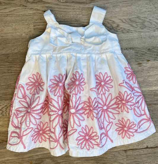Pink Embroidery Dress (Pre-Loved) Size 6-9 Months