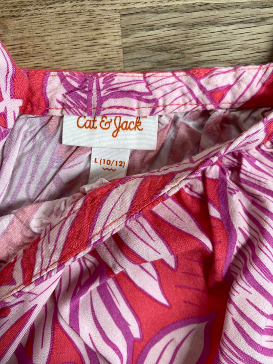 Pink Floral Shirt (Pre-Loved) Size 10/12  - Cat & Jack