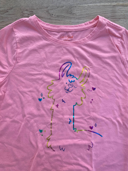 Pink Llama T-shirt (Pre-Loved) - Size 10/12 - Cat & Jack