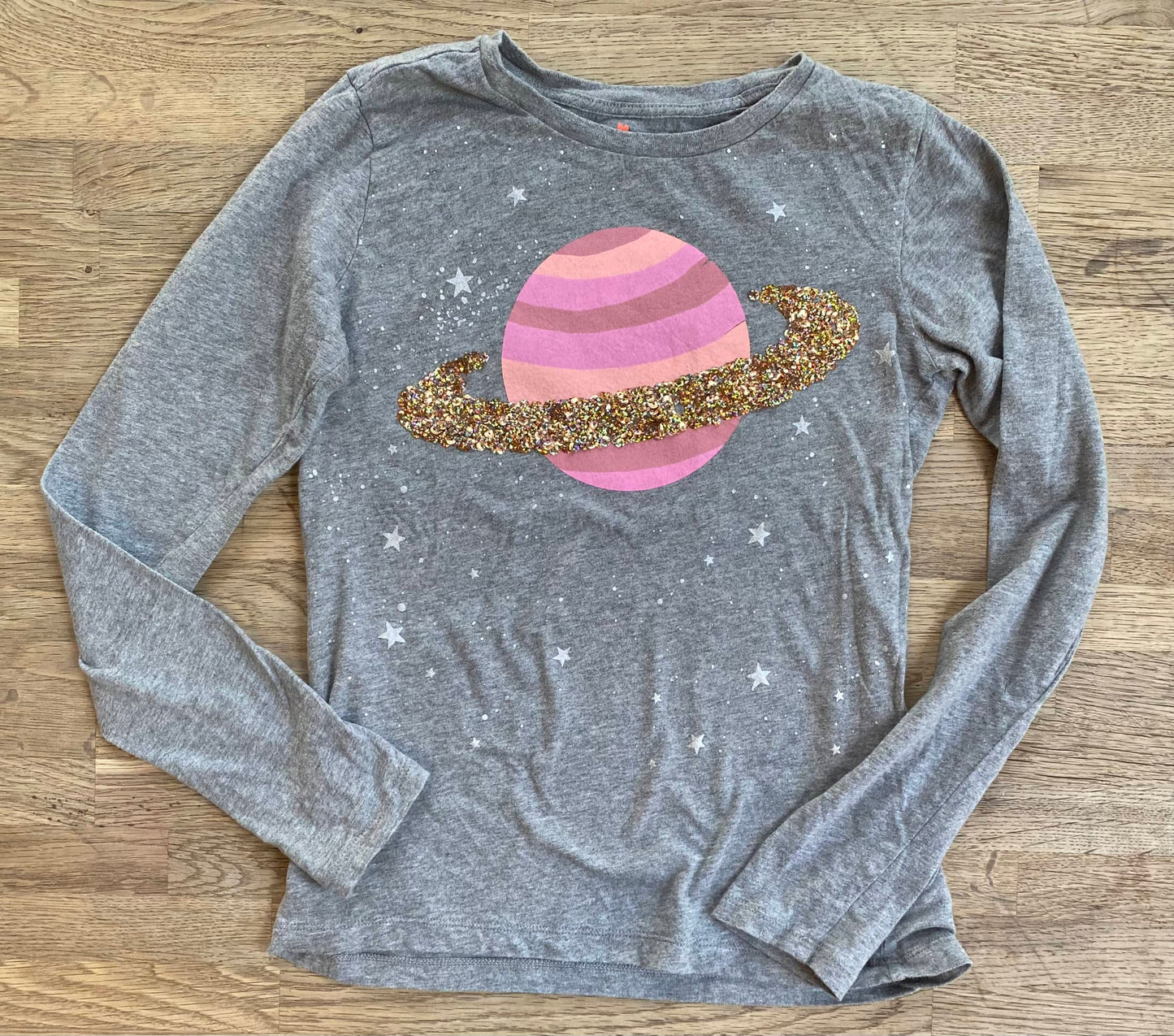 Sparkly Planet Long Sleeve T-shirt (Pre-Loved) - Size 12 - J-Crew - Crewcuts