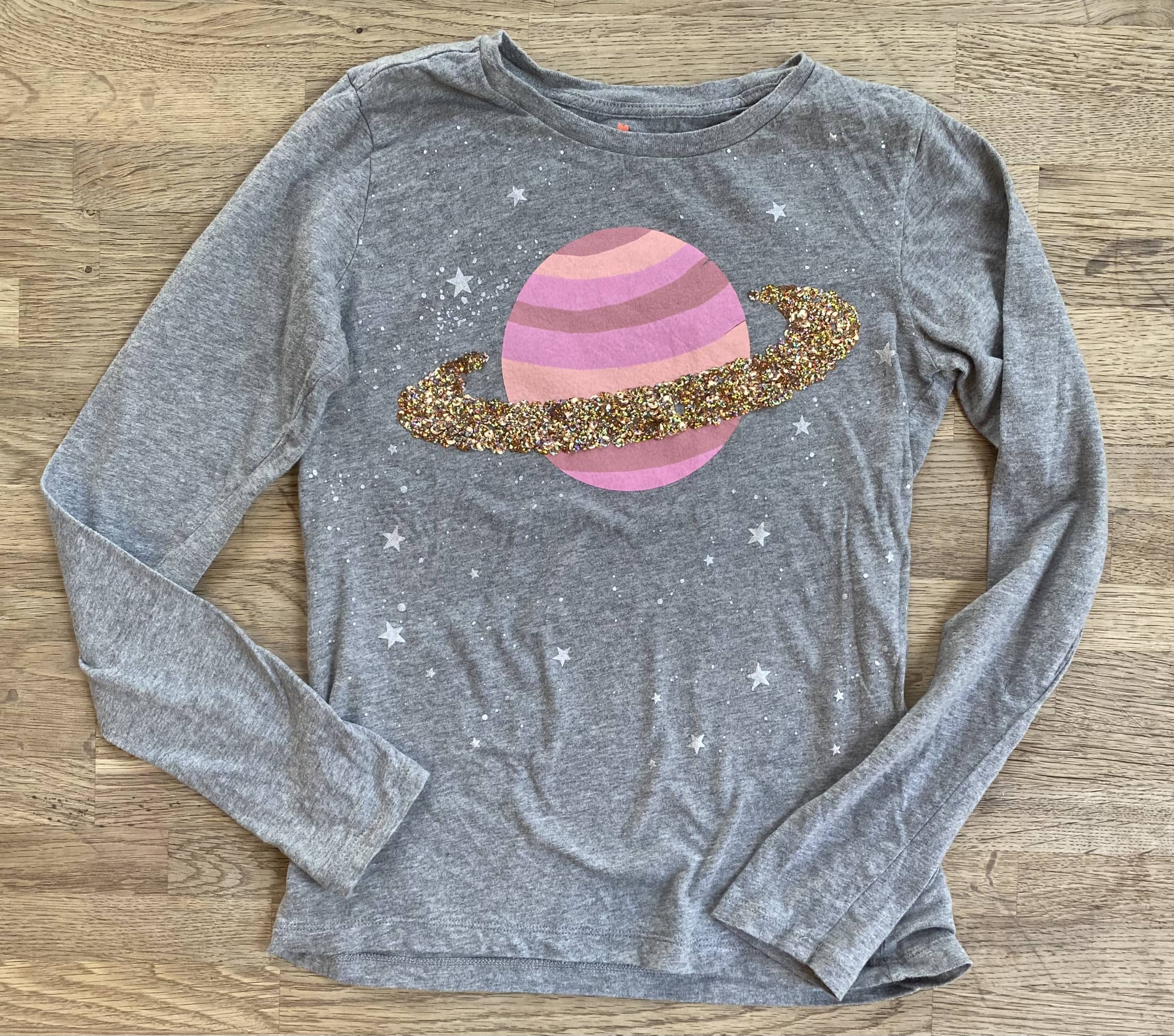 Sparkly Planet Long Sleeve T-shirt (Pre-Loved) - Size 12 - J-Crew - Crewcuts