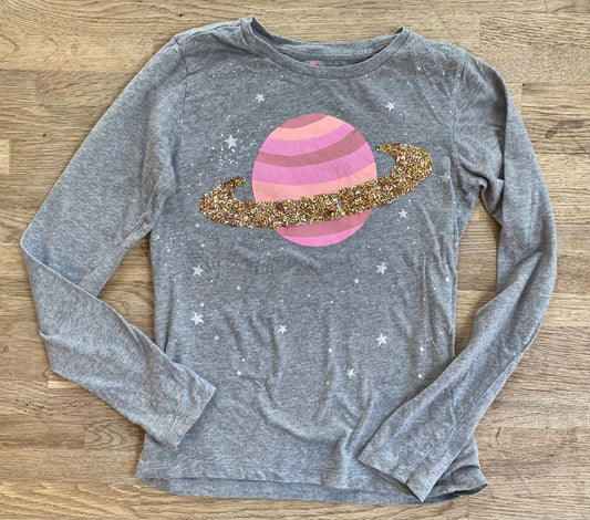 Sparkly Planet Long Sleeve T-shirt (Pre-Loved) - Size 12 - J-Crew - Crewcuts