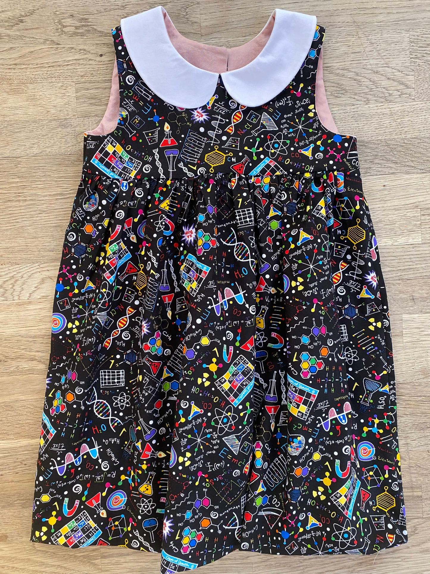 Science Fair Dress with Peter Pan Collar (MADE TO ORDER)