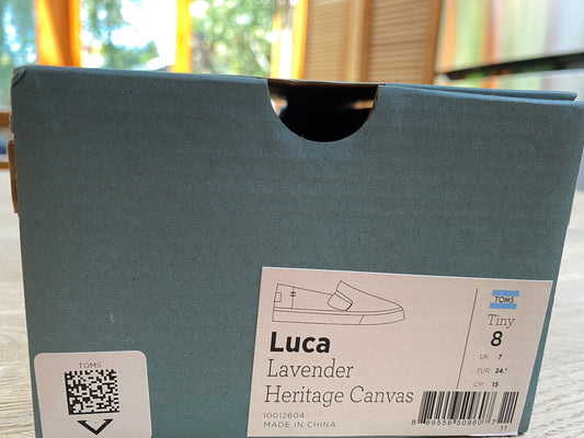 TOMS - Luca Lavender Heritage Canvas - Tiny 8