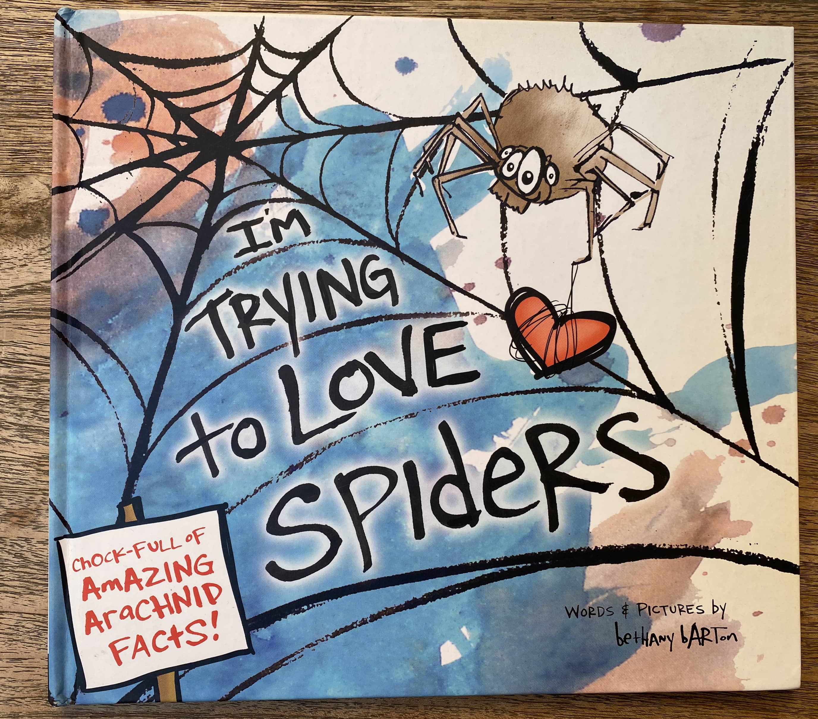 I'm Trying to Love Spiders - Book + Spider Rings + Plastic Table Runner
