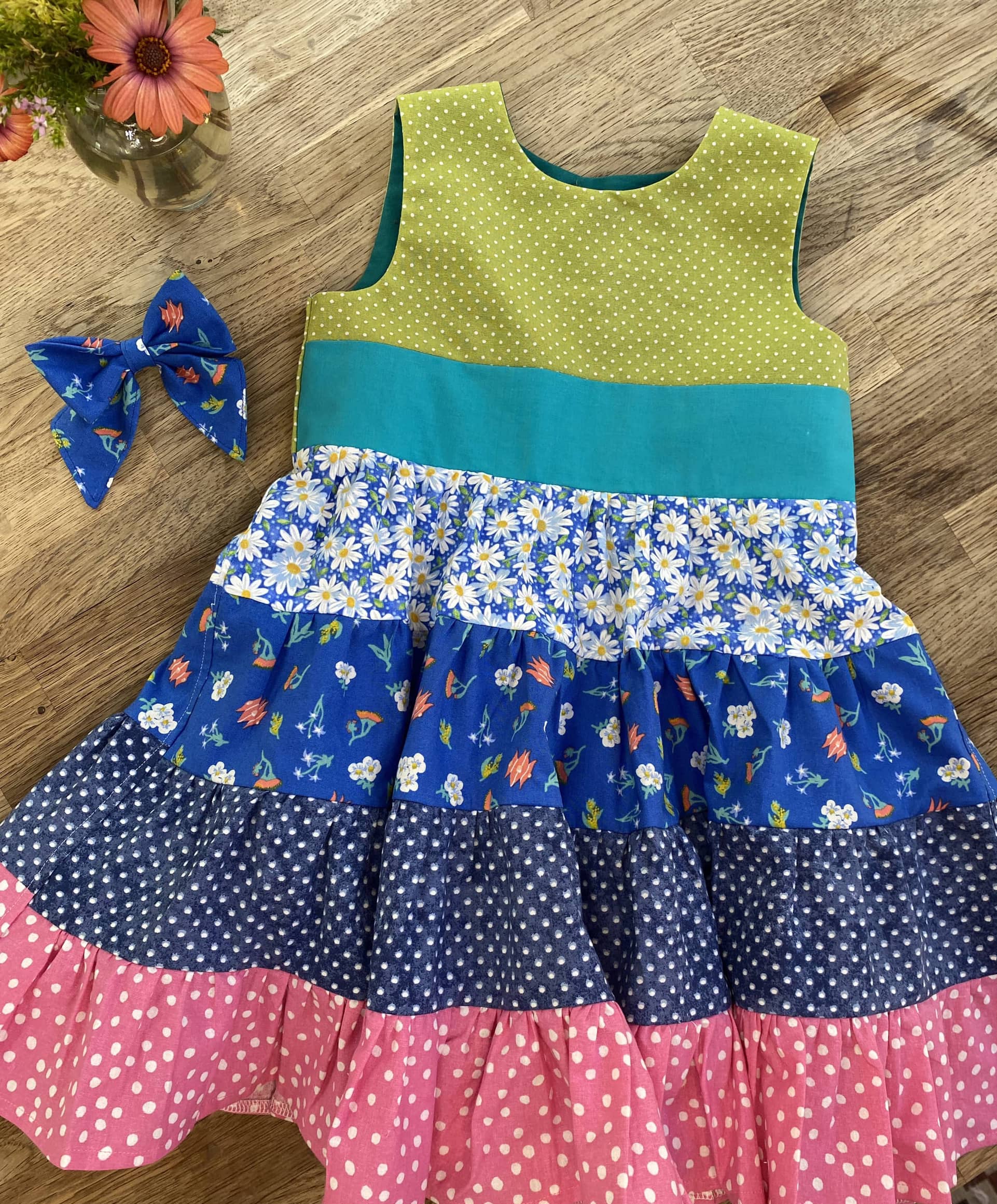 Patchwork Twirly Dress (MADE TO ORDER)