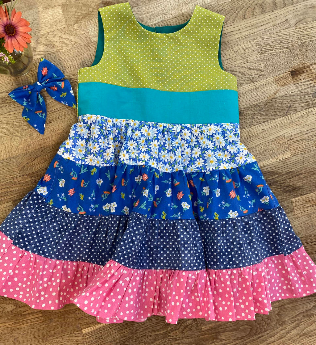 Patchwork Twirly Dress (MADE TO ORDER)