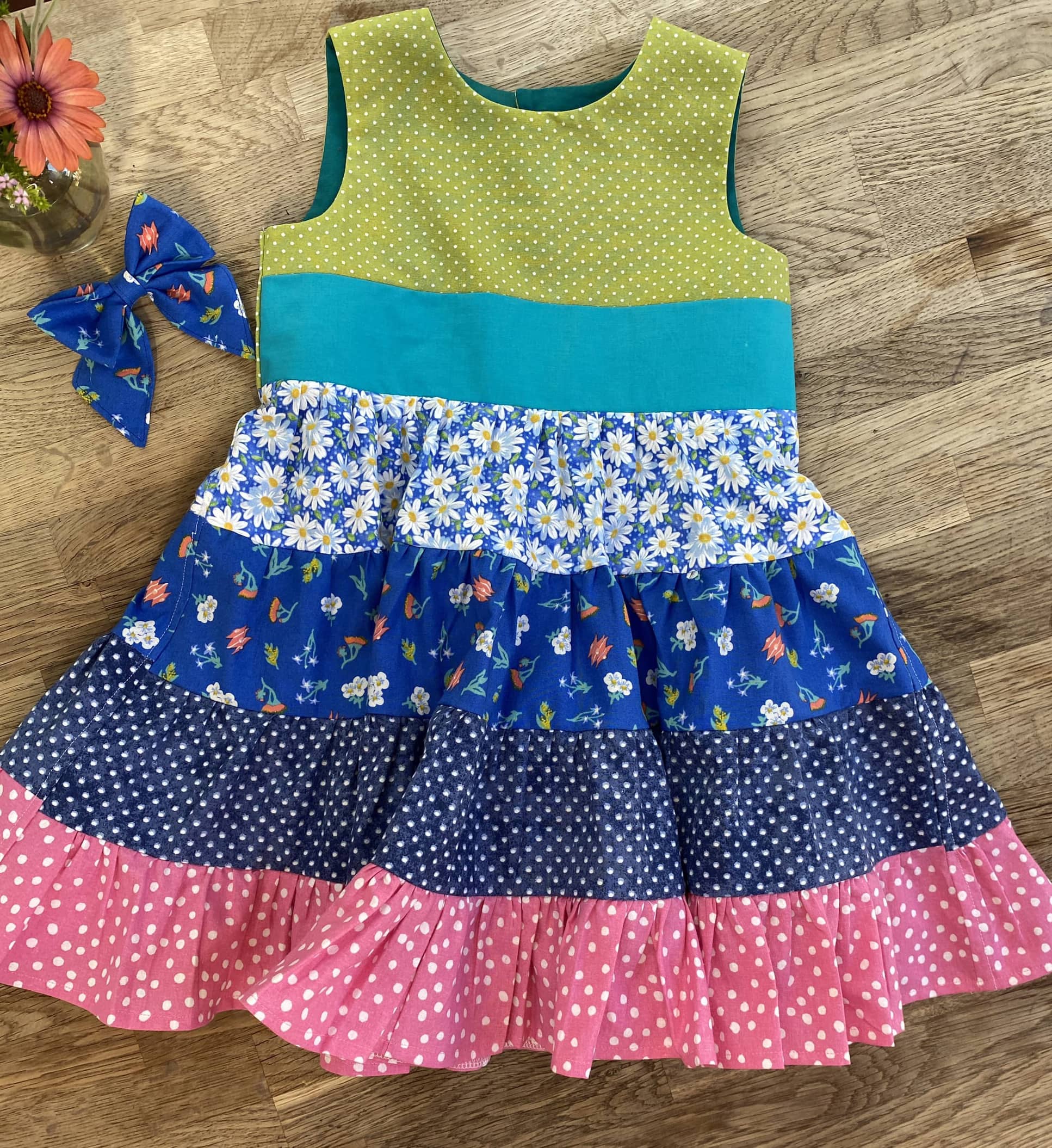 Patchwork Twirly Dress (MADE TO ORDER)