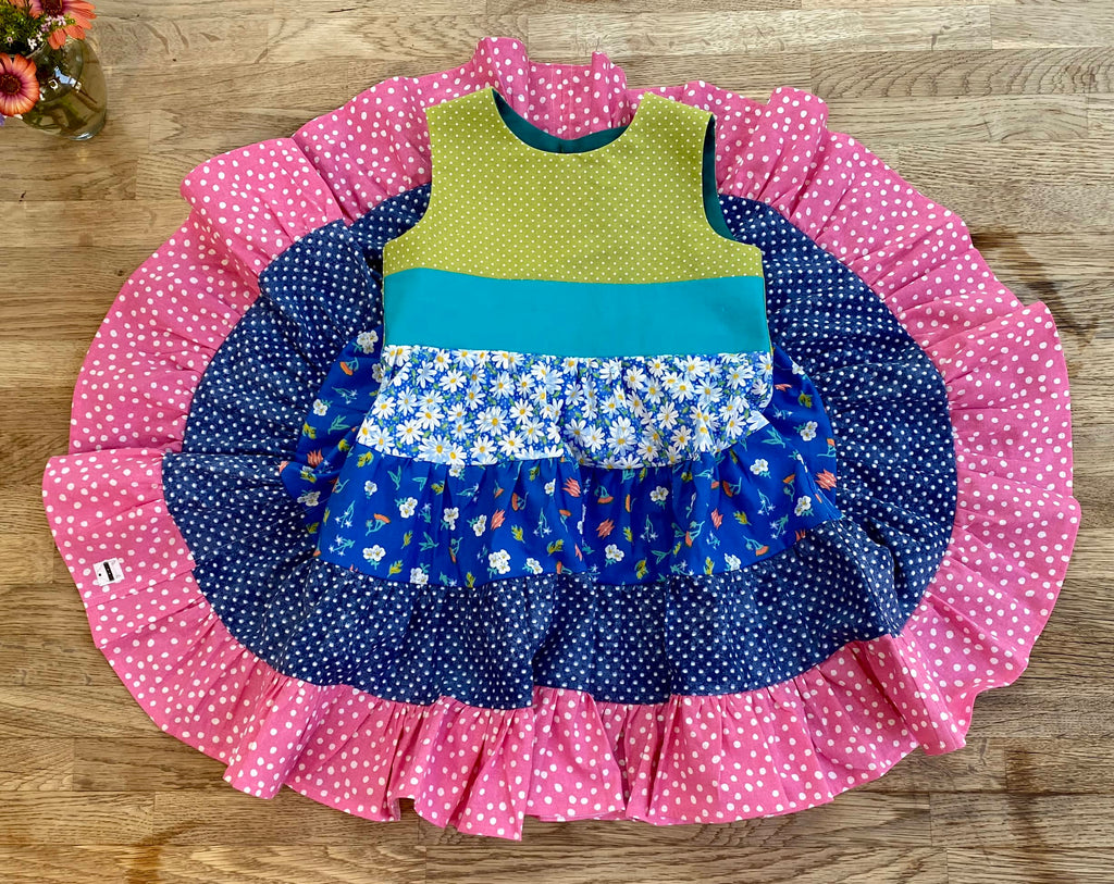 Patchwork Twirly Dress (MADE TO ORDER)