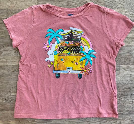 Peace Van T-shirt (Pre-Loved) Size 10-12 - Old Navy