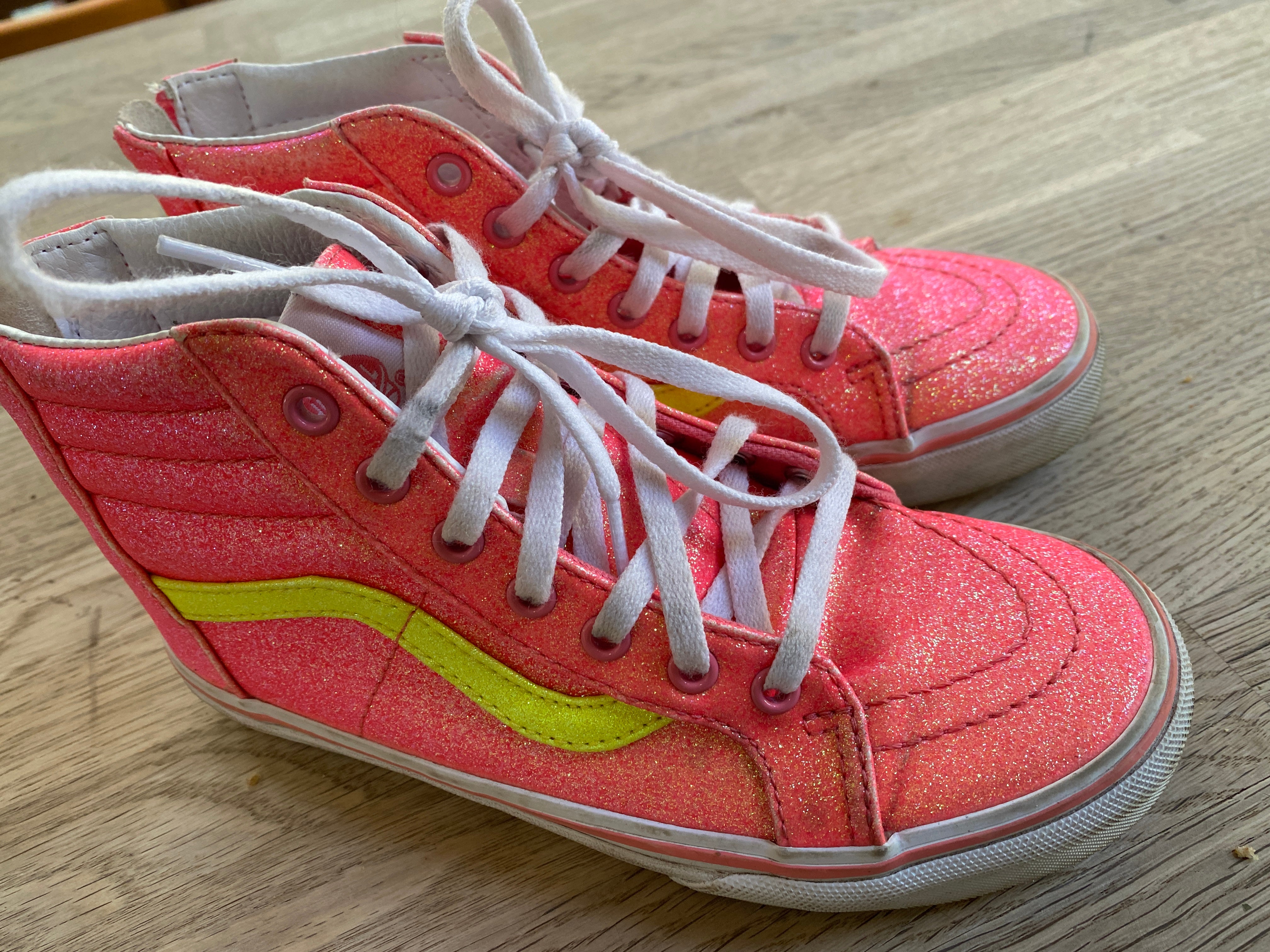 Toddler Red Sparkly Vans For Womens Vans Pink Glitter Vans Toddler