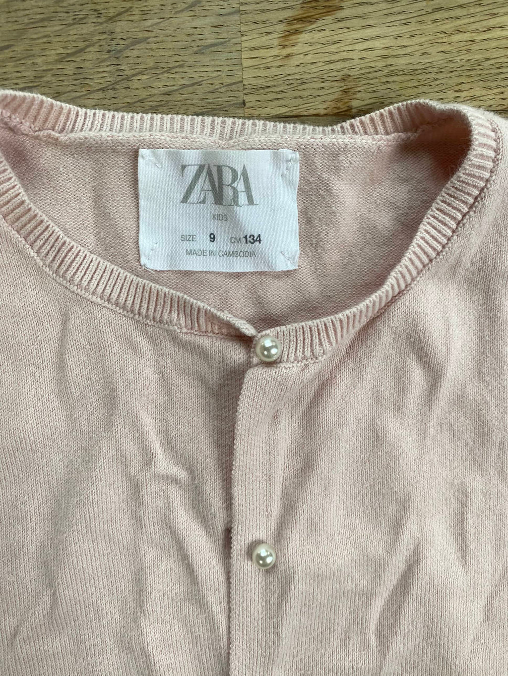 Pink Cardigan (Pre-Loved) Size 9 / CM 134 - Zara