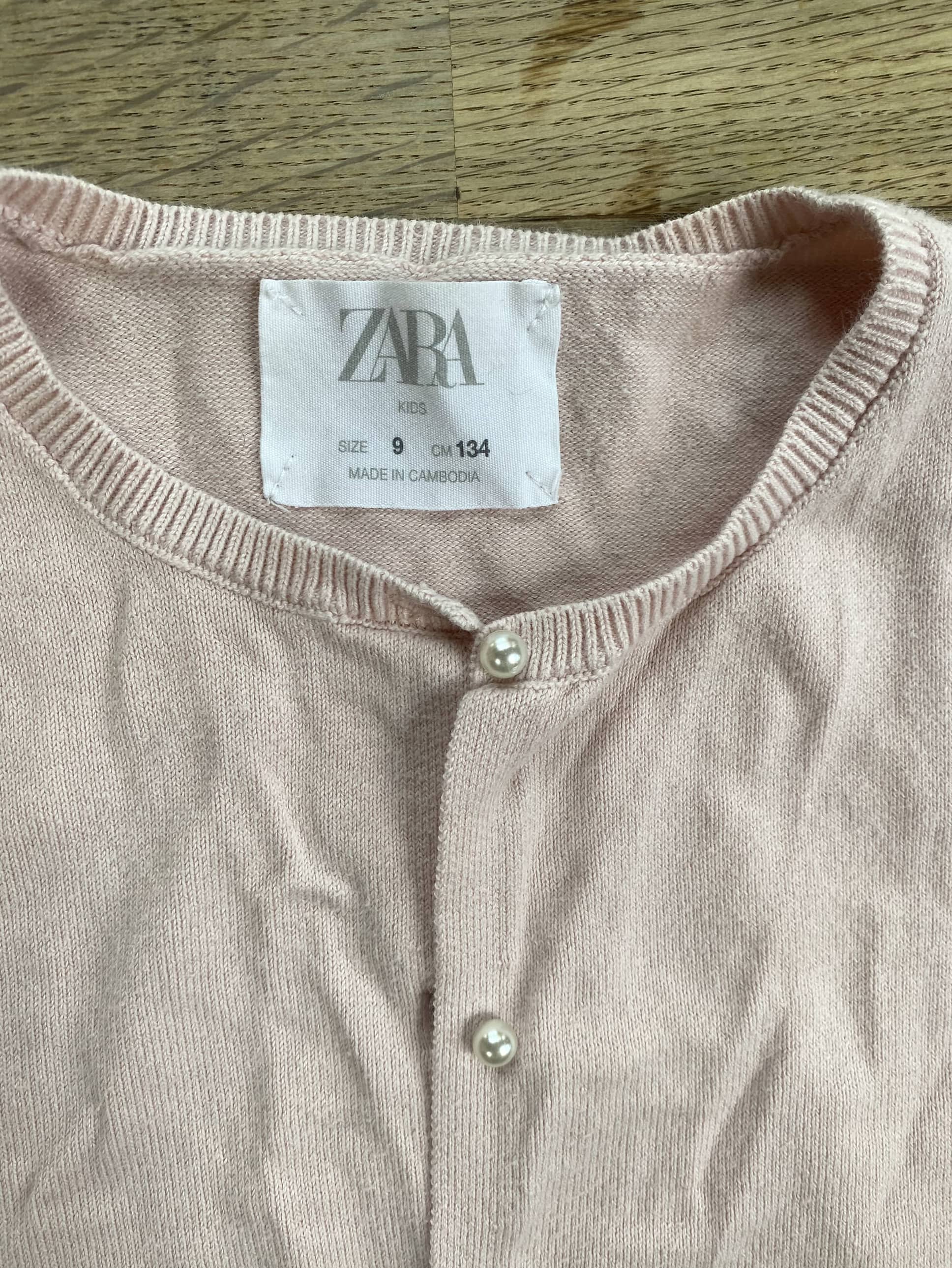 Pink Cardigan (Pre-Loved) Size 9 / CM 134 - Zara