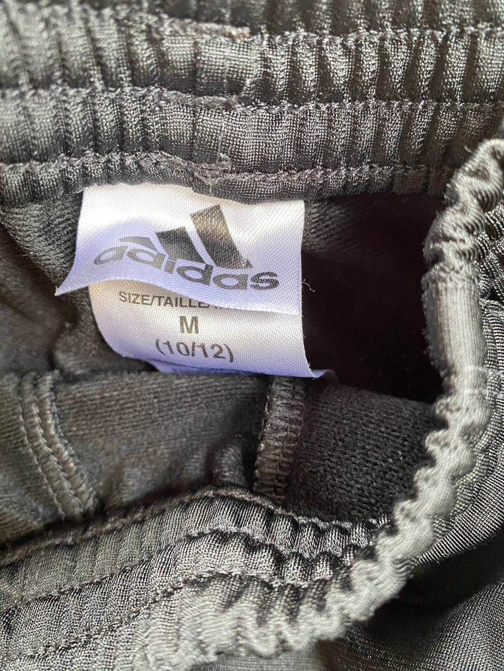 Black & White Adidas Athletic Pants (Pre-Loved) Size 10/12