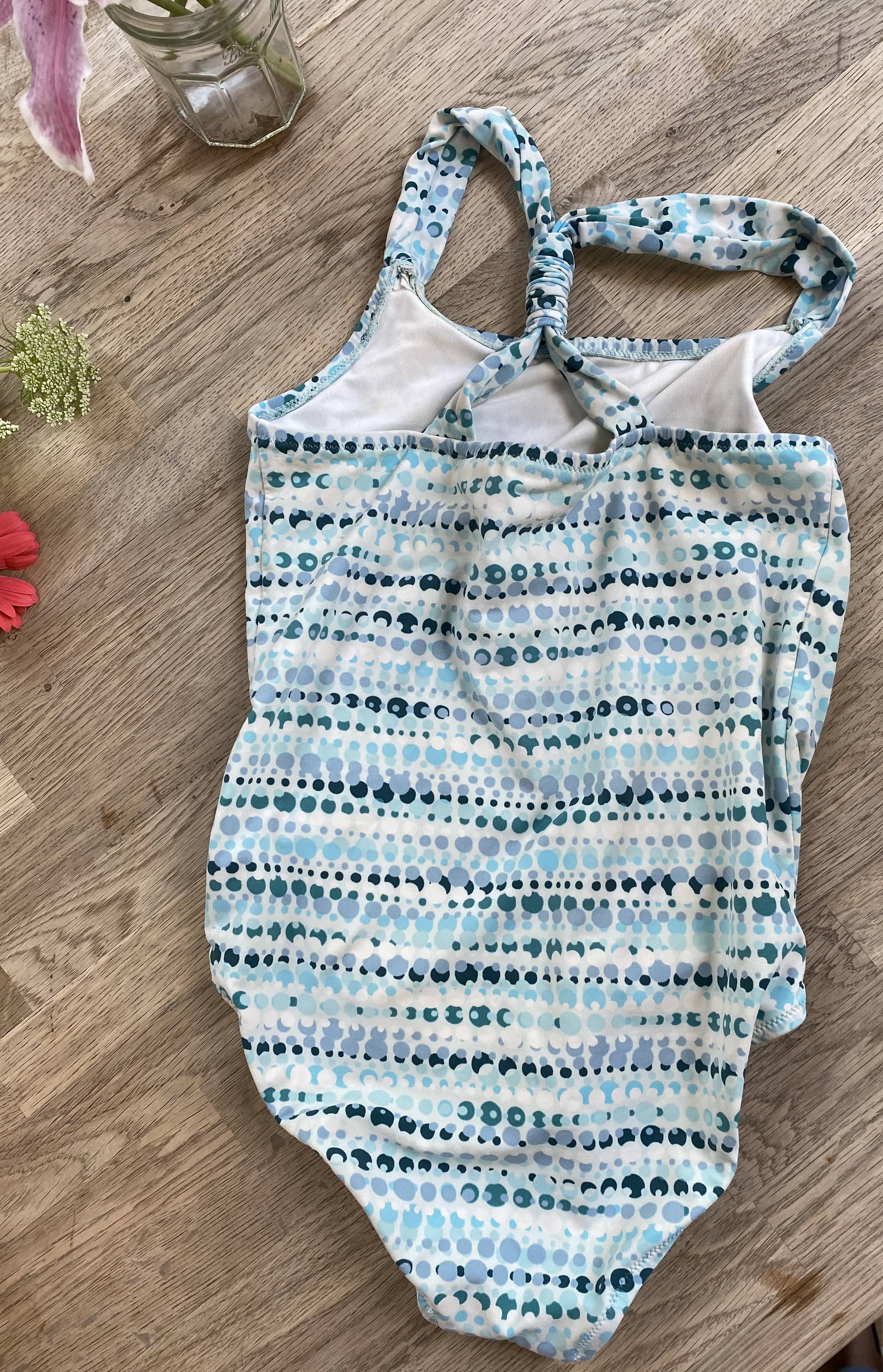 Blue Green Bathing Suit (Pre-Loved) Size 10 - Garnet Hill Kids