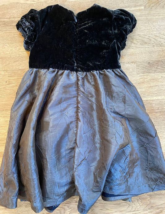Vintage Plum Pudding - Midnight Black / Charcoal Dress (Pre-Loved) Size 2t - Plum Pudding