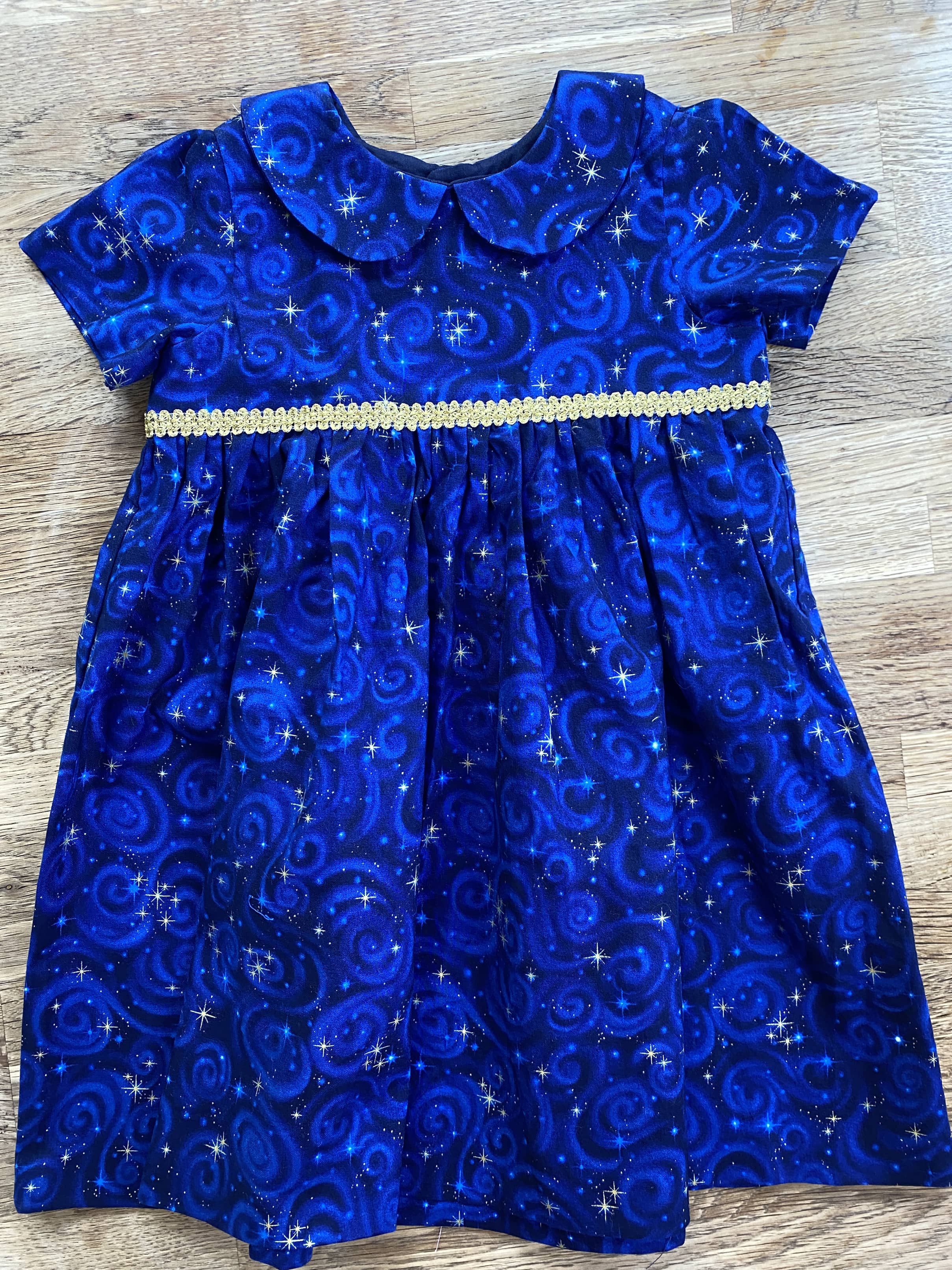 Magical Blue Stars Dress (NEW) Size 18/24 Months - Ready to Ship