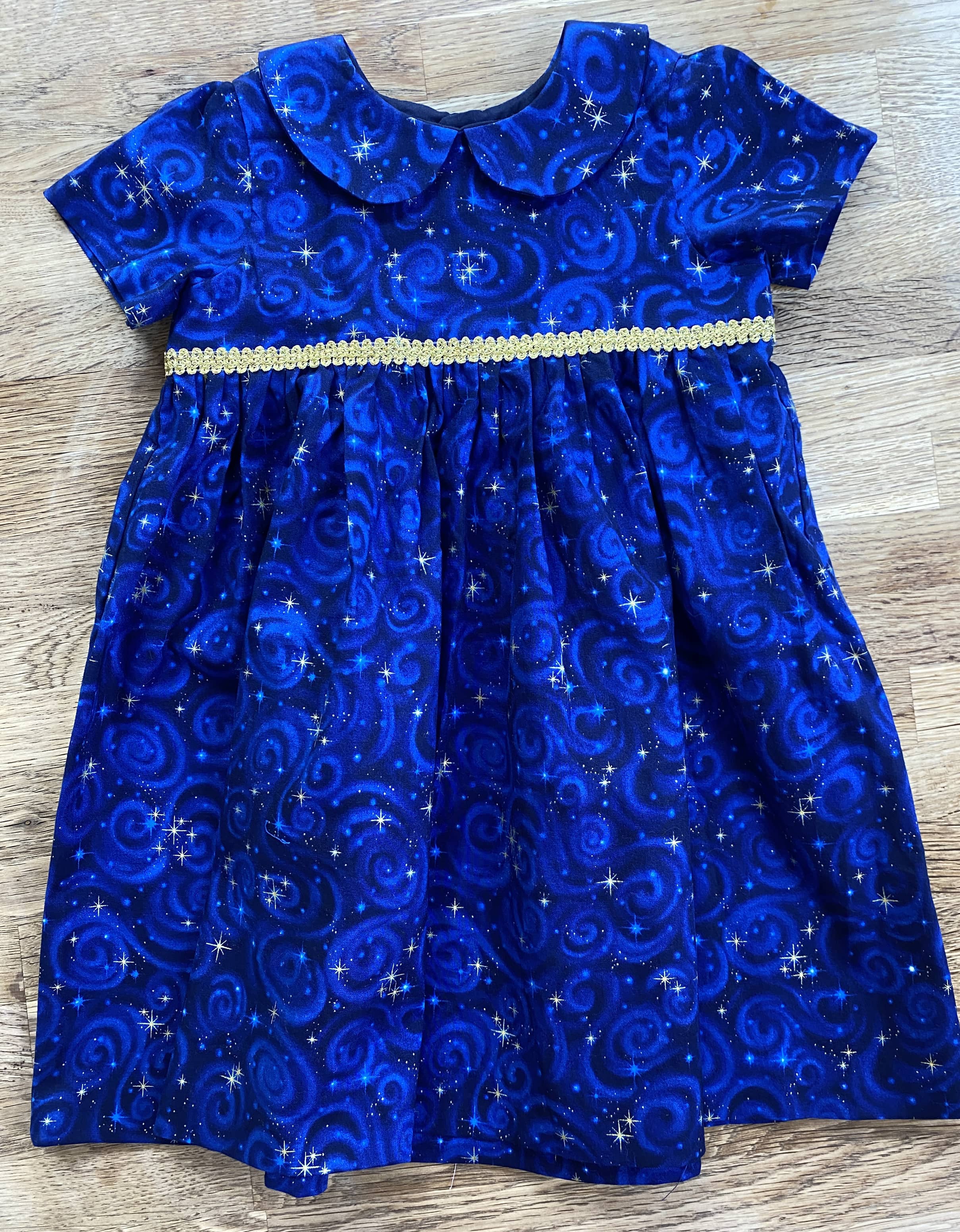 Magical Blue Stars Dress (NEW) Size 18/24 Months - Ready to Ship