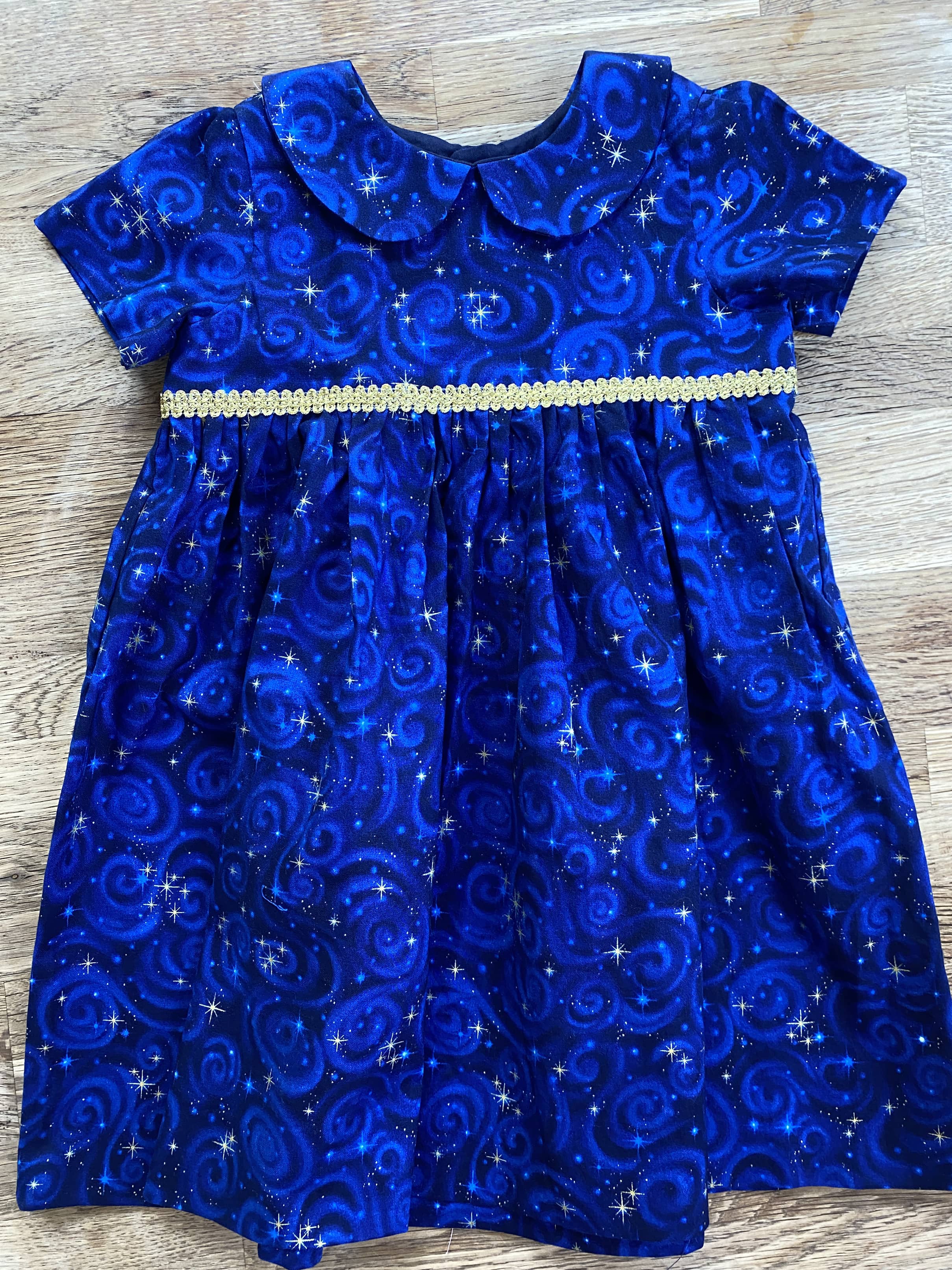 Magical Blue Stars Dress (NEW) Size 18/24 Months - Ready to Ship