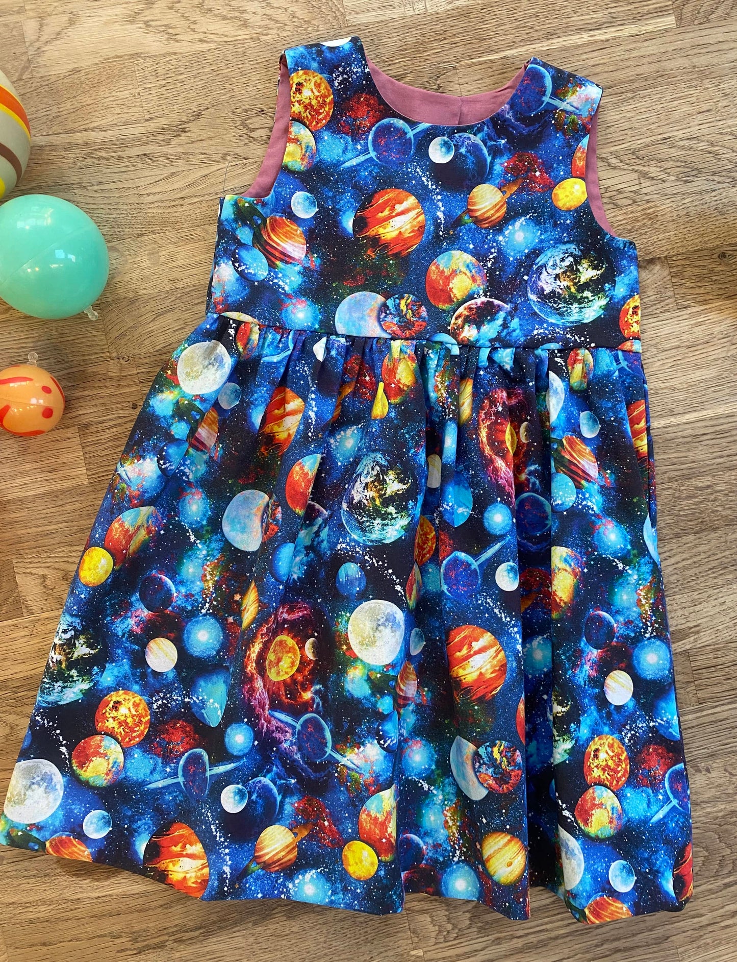 Blue Planets Dress (SAMPLE) Size 3t