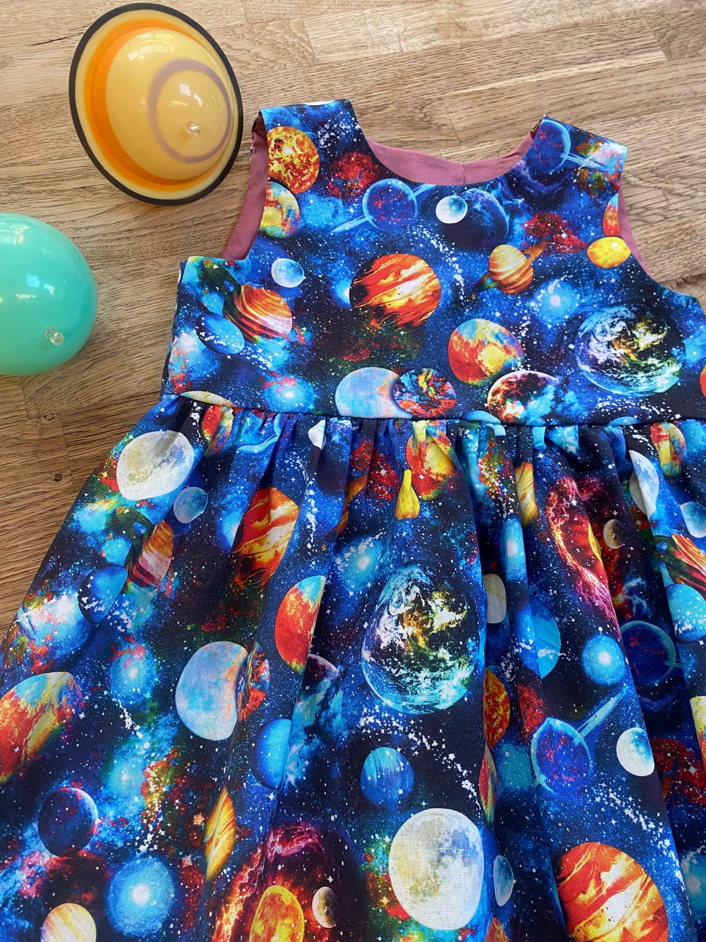 Blue Planets Dress (SAMPLE) Size 3t