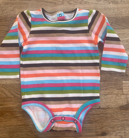 Colorful Striped Onesie (Pre-Loved) 6 Months