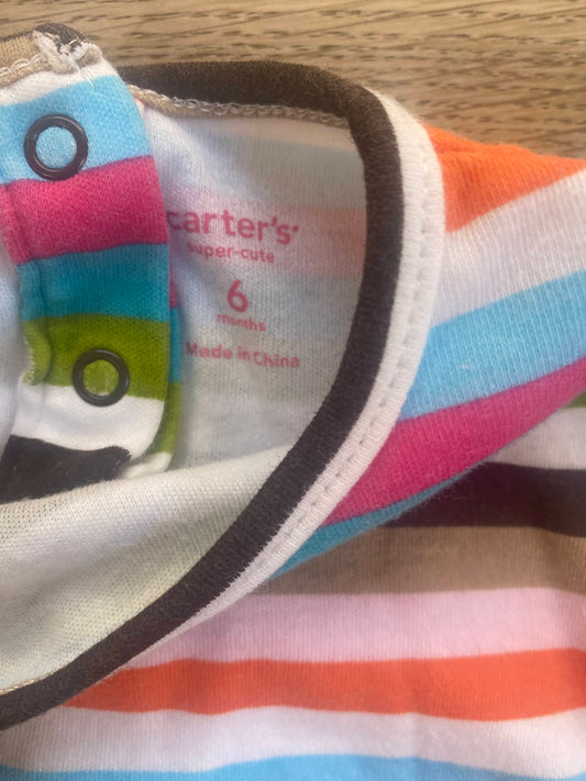 Colorful Striped Onesie (Pre-Loved) 6 Months