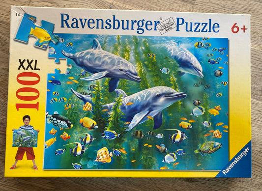 Ravensburger Puzzle Dolphins - 100 XXL Pieces