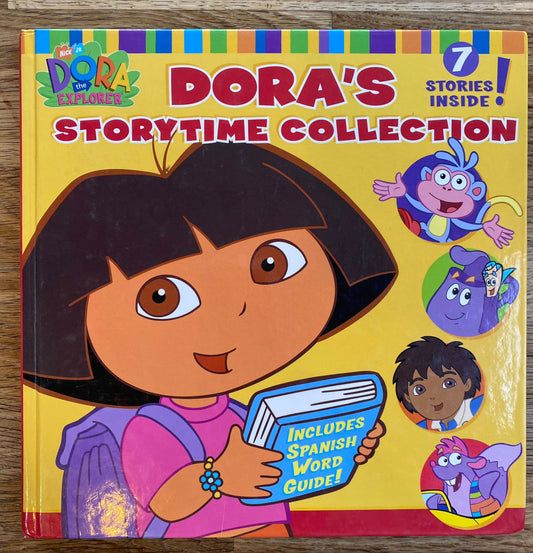 Dora's Storytime Collection - 7 Stories Inside (Pre-Loved) - Included Spanish Word Guide