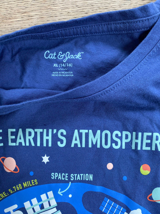 Earth's Atmosphere T-shirt (Pre-Loved) Size 14/16