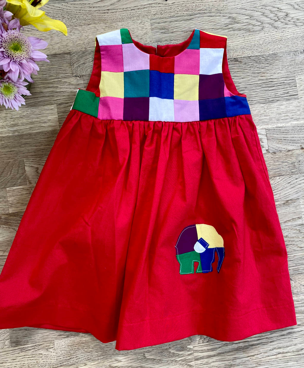 Patchwork Elephant Dress (MADE TO ORDER)