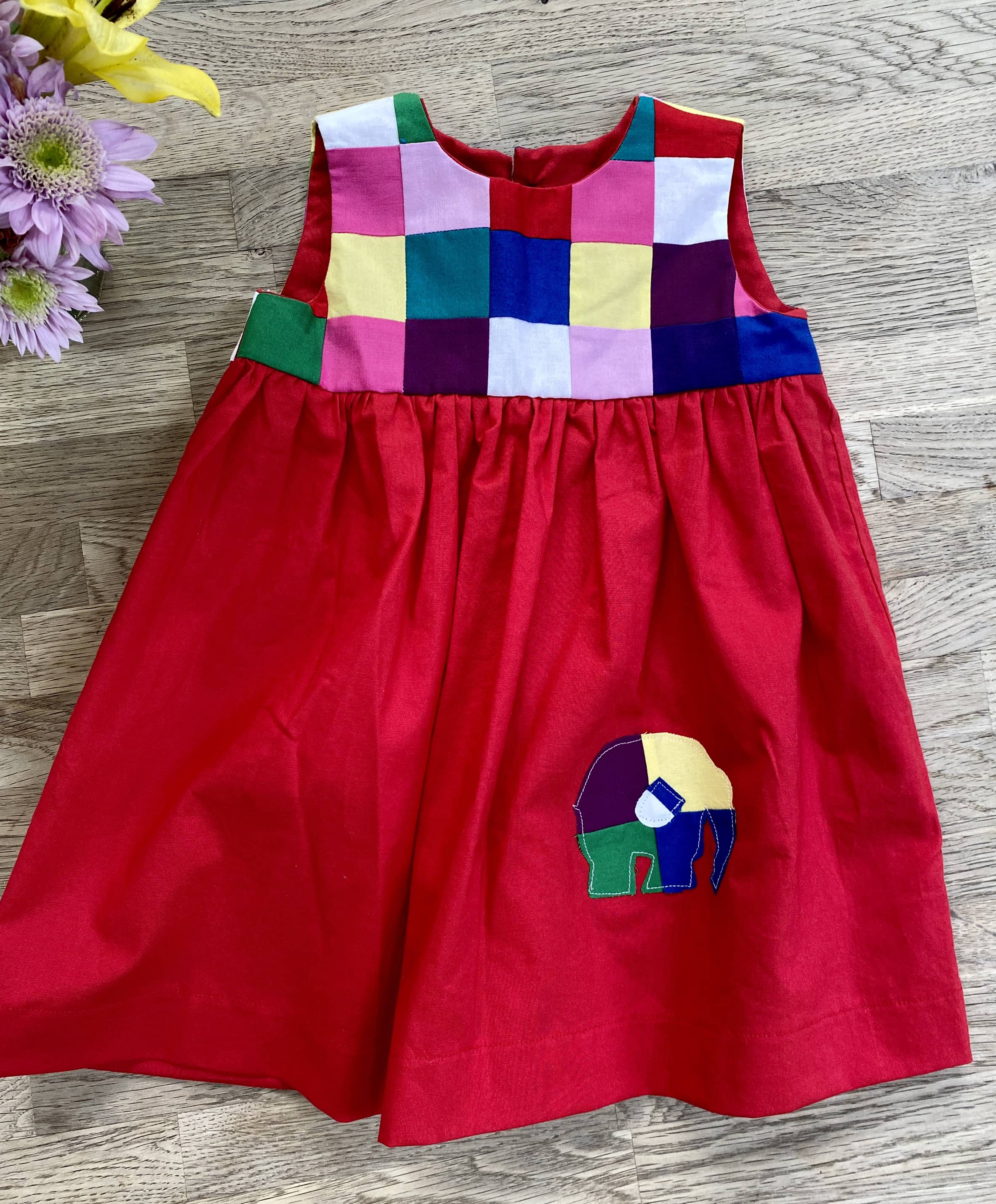 Patchwork Elephant Dress (MADE TO ORDER)