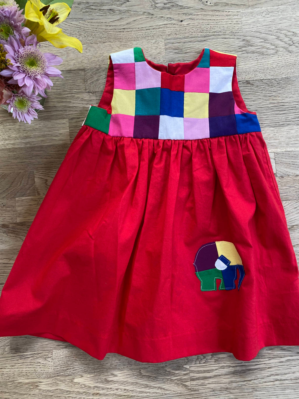 Patchwork Elephant Dress (MADE TO ORDER)