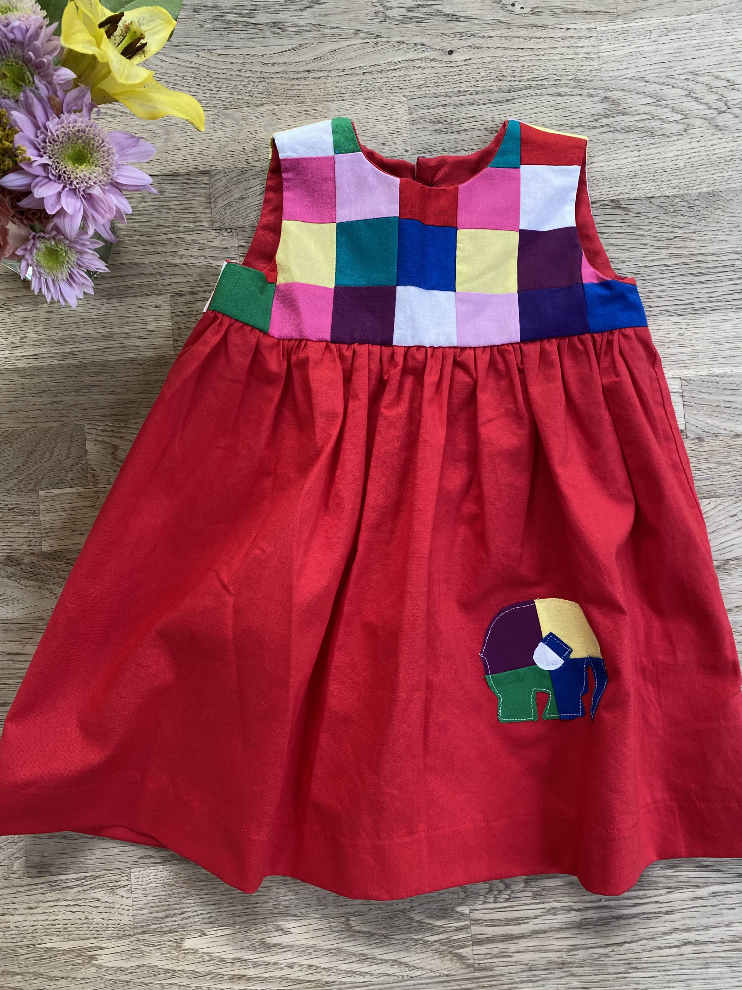 Patchwork Elephant Dress (MADE TO ORDER)
