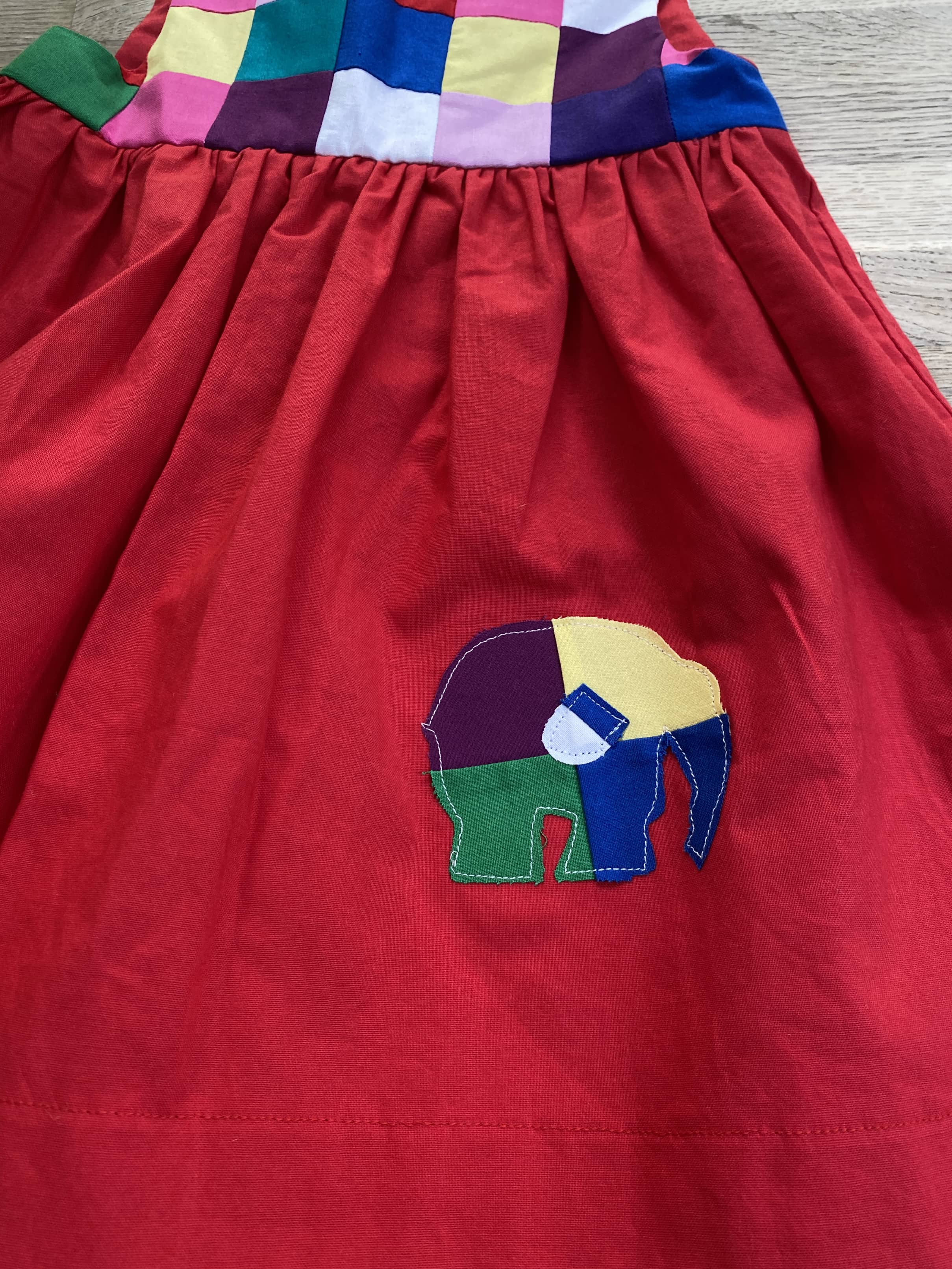 Patchwork Elephant Dress (MADE TO ORDER)